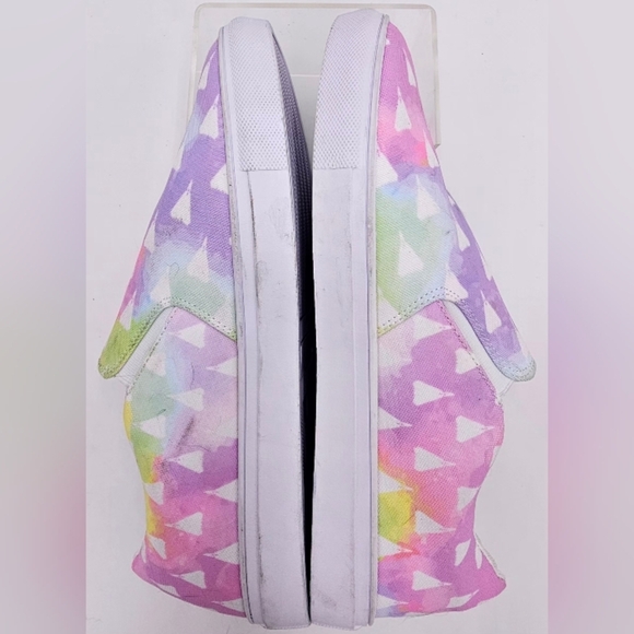 Women's Multicolor Tie-Dye Slip-On Sneakers From Altitude Accessories Size 12 - Picture 2 of 8